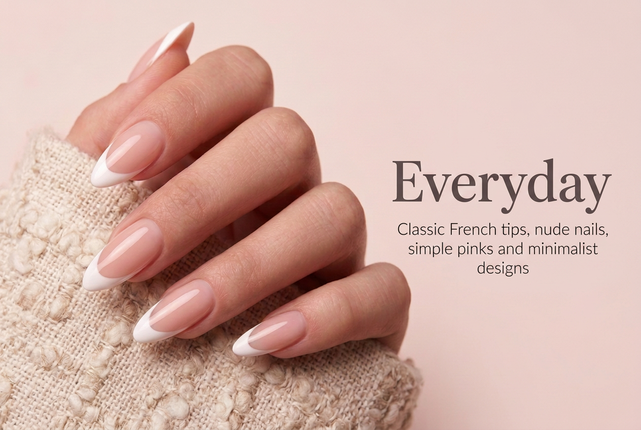 Everyday Nail Image with Text